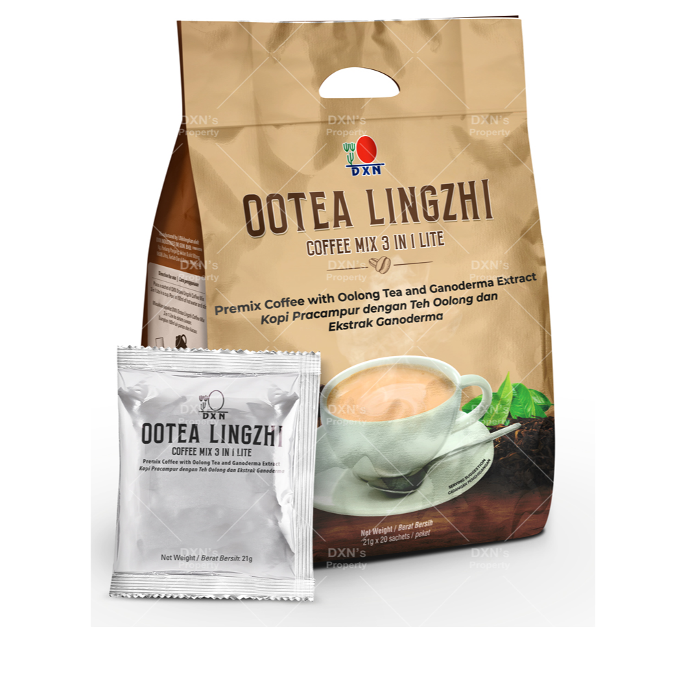 DXN Ootea Lingzhi Coffee Mix 3 in 1 Lite